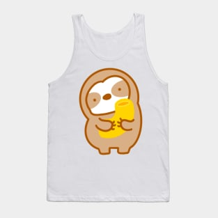 Cute Macaroni and Cheese Sloth Tank Top